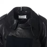 メゾンマルジェラ 21AW レザー レザージャケット 38 レディース