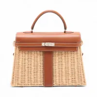 エルメス ケリーピクニック ヴォーバレニアフォーブル ゴールド シルバー金具 □O:2011年