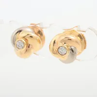 カルティエ ベビートリニティ ダイヤ ピアス 750(YG×PG×WG)