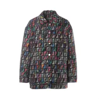 フェンディ ズッカ ポリエステル ジャケット 38 マルチカラー