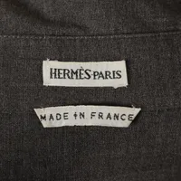 エルメス マルジェラ期 ウール シャツ 44 レディース グレー