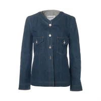 CHANEL デニムジャケットセットアップ　正規品 A2358210.JPG
