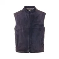 エルメス レザー ベスト 38 レディース パープル 中綿 マルジェラ期