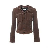 サンローランパリ 19年 ウール×ポリエステル テーラードジャケット 44