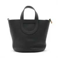 エルメス インザループ23 トリヨンクレマンス ブラック ゴールド金具