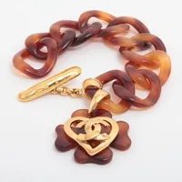 シャネル ココマーク ロゴ 00T ブレスレット メタル オレンジ