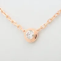 カルティエ ダムール SM ダイヤ ネックレス 750(PG)