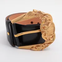 グッチ 414516 GGマーモント ベルト 75/30 GP×革 ブラック スレ