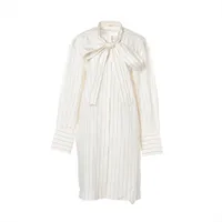 セリーヌ フィービー期 コットン×レザー ワンピース S レディース