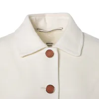 エルメス 23AW カシミヤ ピーコート 36 レディース ホワイト