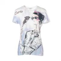 シャネル ココマーク コットン Tシャツ 36 レディース ホワイト