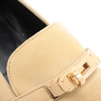 【美品】HERMES  Hバックル スエードローファー36 美品】HERMES Hバックル スエードローファー36