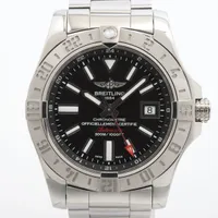 ブライトリング アベンジャー Ⅱ GMT A3239011/BC35 SS AT 黒文字盤 ＡＢランク