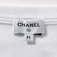 【新品タグ付き】CHANEL ココマドモアゼル ロゴ透かしTシャツ 34サイズ CHANEL - CHANEL シャネル 半袖Tシャツ ココマーク 2016 サイズ