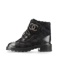CHANEL ショートブーツ　36 中古・古着通販】CHANEL (シャネル) ショートブーツ ブラック サイズ