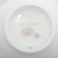 エルメス シェーヌダンクル 茶器 陶器 ホワイト×シルバー 受け皿 蓋