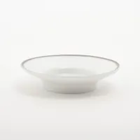 エルメス シェーヌダンクル 茶器 陶器 ホワイト×シルバー 受け皿 蓋
