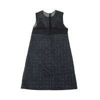 ヴィトン 25SS シルク ノースリーブワンピース 36 レディース ブラック