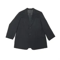 ヨウジヤマモトプールオム ウール×キュプラ テーラードジャケット 4