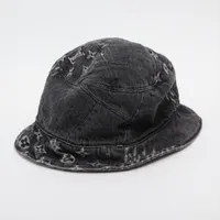✨美品✨　ルイヴィトン ボネ・ダミエ　バケットハット　デニム　ブラック　58 ✨美品✨ルイヴィトン ボネ・ダミエバケットハットデニムブラック58