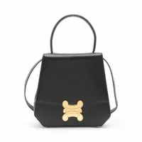 セリーヌ ラゲージ ナノショッパー レザー 2WAYハンドバッグ ブラック