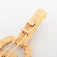 シャネル ココマーク A20K ヘアクリップ GP×ラインストーン ゴールド