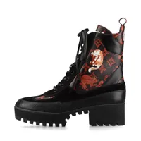 ヴィトン ローリエートライン 20年 レザー×スエード ブーツ 40 1/2