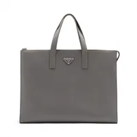プラダ サフィアーノトラベル ビジネスバッグ グレー 2VG039 タバコ臭