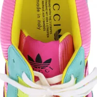 グッチ×アディダス ZX8000 スエード×ファブリック スニーカー