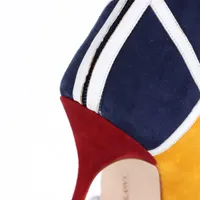 マノロブラニク レザー×スエード ブーツ 38 レディース マルチ