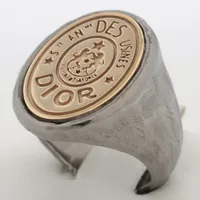 美品 Dior ゴールド ロゴ リング スカーフリング Dior ディオール スカーフリング ロゴ CD - メルカリ