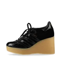 グッチ×アディダス ガゼル ベルベット×レザー スニーカー EU37