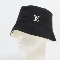【完売品】Louis Vuitton NX1214 バケットハット 黒 ヴィトン NX1214 バケットハット コットン ノワール M7440M