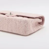 CHANEL ツイード マトラッセ 25 Wチェーン 13番台 ピンク 鑑定書 CHANEL ツイード マトラッセ 25 Wチェーン 13番台 ピンク 鑑定書