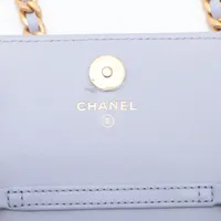 CHANEL ラムスキン シャネル19 ブルー カード財布 ヴィンテージ BUYMA VINTAGE 中古 CHANEL ラムスキン シャネル19 ブルー