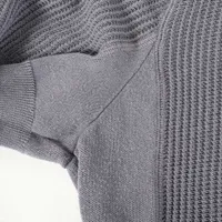 【23AW】新作 シルクxコットン ポロシャツ◆プラダ◆人気 プラダ 23AW コットン×シルク ポロシャツ 50 メンズ グレー