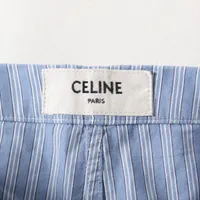【CELINE】24AW トリオンフ ヘッドバンド コットン素材 ブルー CELINE [新品] セリーヌ キャップ トリオンフ ベースボール