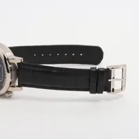 ●【貴重】【やや擦れアリ】Plateau　２ED　英語１枚 ランゲ&ゾーネ ツァイトヴェルク 140.029 WG×革 手巻き 黒文字盤