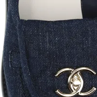 CHANEL シャネル デニム ターンロック ココマーク バレッタ 中古・古着通販】CHANEL (シャネル) ヴィンテージターンロック