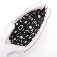 CHANEL クラシックチェーンウォレット ホワイト キャビアスキン マトラッセ CHANEL シャネル マトラッセ クラシック チェーンウォレット ホワイト