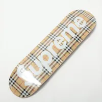 最終値引 Supreme Burberryチェック スケートボードデッキ Supreme