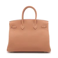 エルメス バーキン35 ルトゥルネ トゴ ゴールド シルバー金具 W