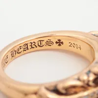 クロムハーツ ベイビークラシック フローラルクロスリング 22K パヴェダイヤ クロムハーツカスタム 22K ベイビークラシック フローラルクロス