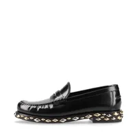 【ルイヴィトン】レザー ローファー フラット 38 24cm 相当 レディース 美品 LOUIS VUITTON ルイヴィトン レザー ローファー 靴