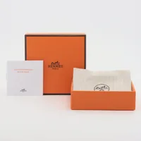 エルメス グレナン ブレスレット GP×革 オレンジ AP086763｜中古