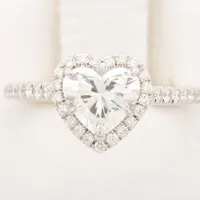 ティファニー ソレスト ダイヤ リング Pt950 2.7g D0.84 G VVS1 ハート