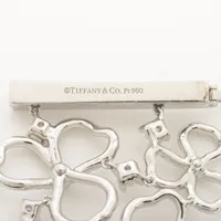 ティファニー ペーパーフラワー ダイヤ ブレスレット Pt950 54.8