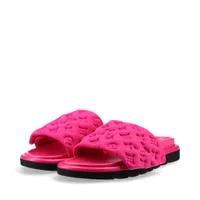 ヴィトン プールピローライン 22年 レザー×ファブリック サンダル 42