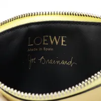 ロエベ アナグラム レザー フラグメントケース イエロー カードケース