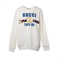 GUCCI スパンコール装飾 キャット柄 スウェット パーカー GUCCI(グッチ) 23SSTEDDYBEARパーカー717427 XJFNK 717427 XJFNK